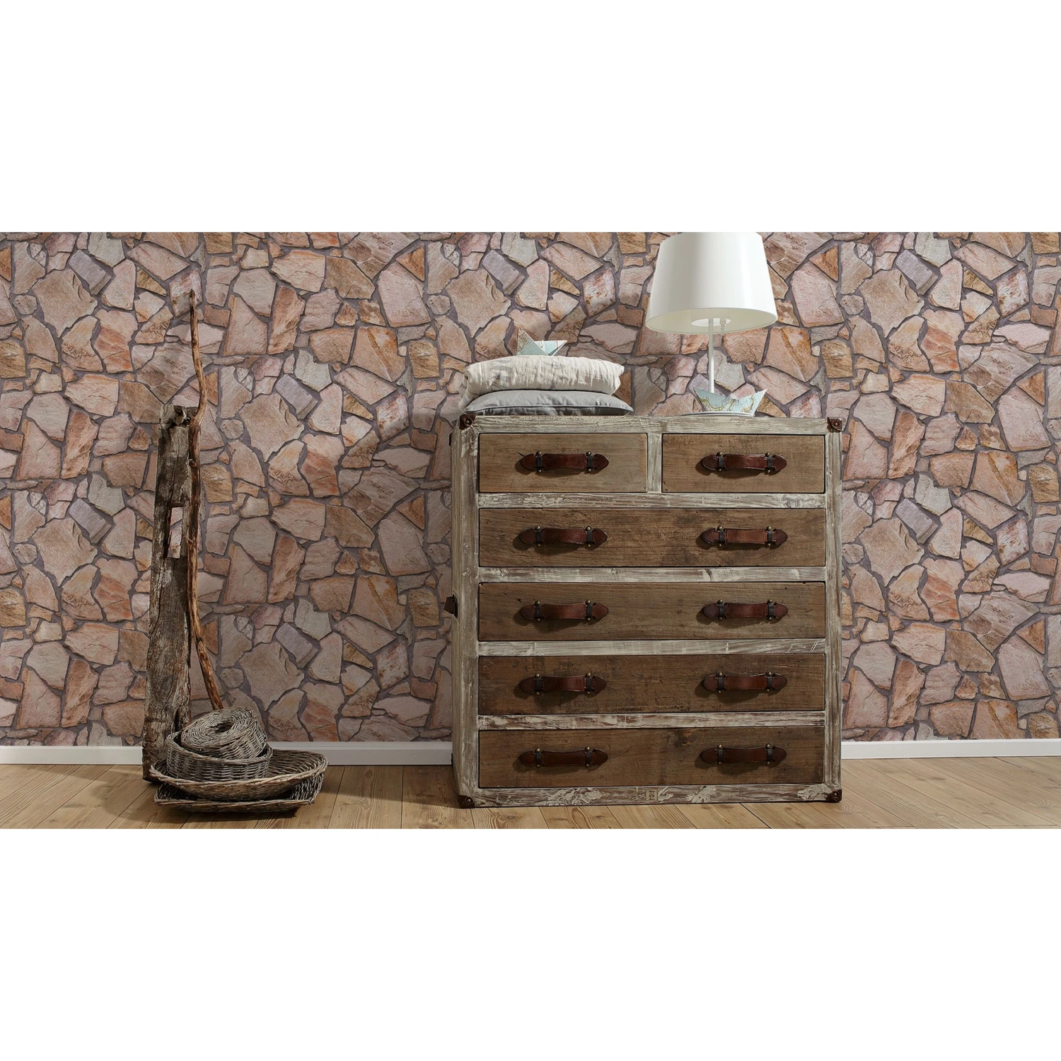 A.S. Creation Elements | 927316 | Papier Peint Intissé Pierre Brique | 0.53 M X 10.05 M | Marron 4 A.S. Creation Elements | 927316 | Papier Peint Intissé Pierre Brique | 0.53 M X 10.05 M | Marron – Image 4