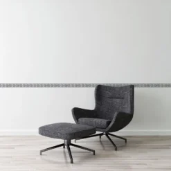 A.S. Creation Only Borders 9 | 936461 | Frise En Papier Peint Intissé | 0.05 M X 5 M | Gris -A.S. Creation Soldes 936461 2