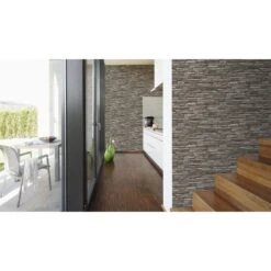 A.S. Creation Elements | 958331 | Papier Peint Intissé Pierre Brique | 0.53 M X 10.05 M | Gris -A.S. Creation Soldes 958331 5