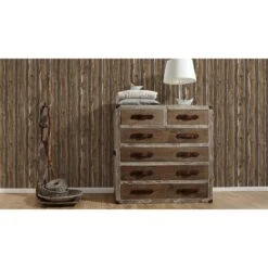 A.S. Creation Il Decoro | 958371 | Papier Peint Papier Imitation Bois | 0.53 M X 10.05 M | Marron -A.S. Creation Soldes 958371 2