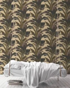A.S. Creation PAPIER PEINT DE FEUILLES DE PLANTES CUILLÈRE - Brun Zwart Brillant - AS Creation Metropolitan Stories 2 -A.S. Creation Soldes 960x1200 5