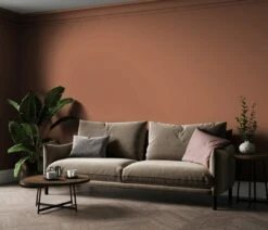 A.S. Creation Peinture Murale Premium Rouge - PURO C9009 Orange Poussiéreux -A.S. Creation Soldes DD126166 3