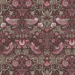 A.S. Creation Papier Peint Intissé Avec Motif à Fleurs Violet Rouge - Papier Peint Oiseaux Avec Animaux -A.S. Creation Soldes architects paper tapete art of eden 390562 muster2