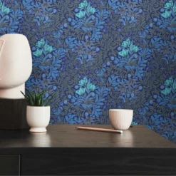 A.S. Creation Papier Peint à Motifs Floraux Bleu Vert - Papier Peint Avec Fleurs Et Feuilles -A.S. Creation Soldes architects paper tapete art of eden 390571 ambiente6