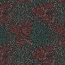 A.S. Creation Papier Peint Intissé à Motif Floral Vert Rouge - Papier Peint Avec Des Herbes -A.S. Creation Soldes architects paper tapete art of eden 390581 muster2