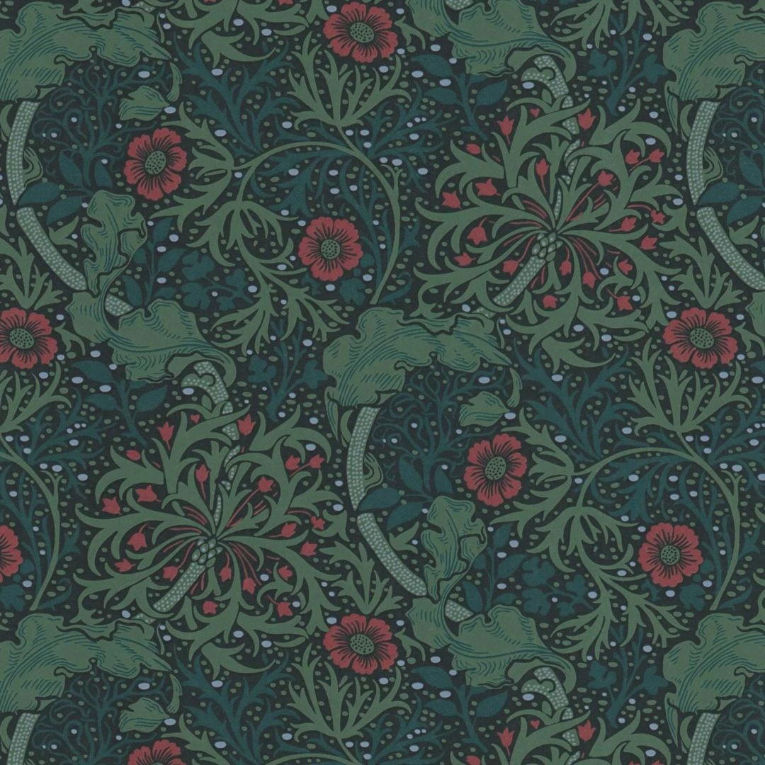 A.S. Creation Papier Peint Avec Rinceaux Et Fleurs Vert Rouge - Papier Peint Intissé Floral 3 A.S. Creation Papier Peint Avec Rinceaux Et Fleurs Vert Rouge - Papier Peint Intissé Floral – Image 3