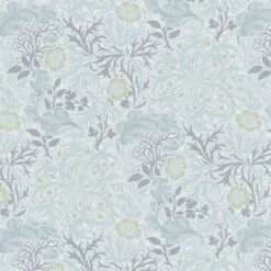 A.S. Creation Papier Peint Avec Rinceaux Fleuris Et Fleurs Bleu Blanc - Papier Peint Intissé Floral -A.S. Creation Soldes architects paper tapete art of eden 390594 muster2