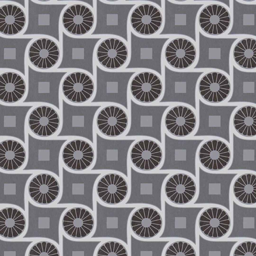 A.S. Creation Papier Peint Graphique Avec Motif Circulaire Noir Blanc - Papier Peint Intissé Style Rétro 3 A.S. Creation Papier Peint Graphique Avec Motif Circulaire Noir Blanc - Papier Peint Intissé Style Rétro – Image 3