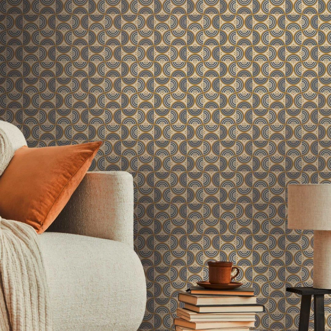 A.S. Creation Papier Peint Avec Motif De Vagues Et De Lignes Gris Or - Papier Peint Graphique Intissé Rétro 5 A.S. Creation Papier Peint Avec Motif De Vagues Et De Lignes Gris Or - Papier Peint Graphique Intissé Rétro – Image 5