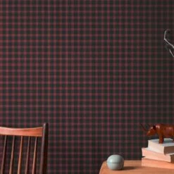 A.S. Creation Papier Peint Vintage à Carreaux Rouge Noir - Papier Peint à Motifs Rétro à Carreaux - Papier Peint Intissé Moderne