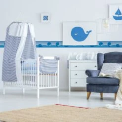 A.S. Creation A.S. Création Lovely Kids Frise Autocollante Enfant - Bleu -A.S. Creation Soldes as creation bordre lovely kids 403721 ambiente3