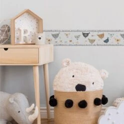 A.S. Creation A.S. Création Lovely Kids Frise Autocollante Enfant - Gris, Blanc -A.S. Creation Soldes as creation bordre lovely kids 403727 ambiente