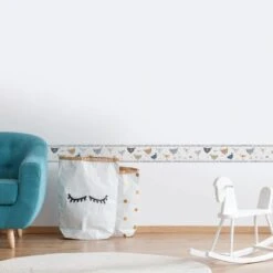 A.S. Creation A.S. Création Lovely Kids Frise Autocollante Enfant - Gris, Blanc -A.S. Creation Soldes as creation bordre lovely kids 403727 ambiente3