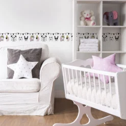 A.S. Creation A.S. Création Lovely Kids Frise Autocollante Enfant - Rosé, Blanc -A.S. Creation Soldes as creation bordre lovely kids 403729 ambiente2