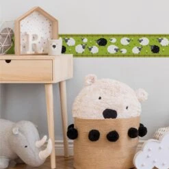 A.S. Creation A.S. Création Lovely Kids Frise Autocollante Enfant - Vert, Noir -A.S. Creation Soldes as creation bordre lovely kids 403733 ambiente