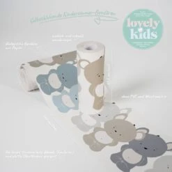 A.S. Creation A.S. Création Lovely Kids Frise Autocollante Enfant - Bleu, Brun