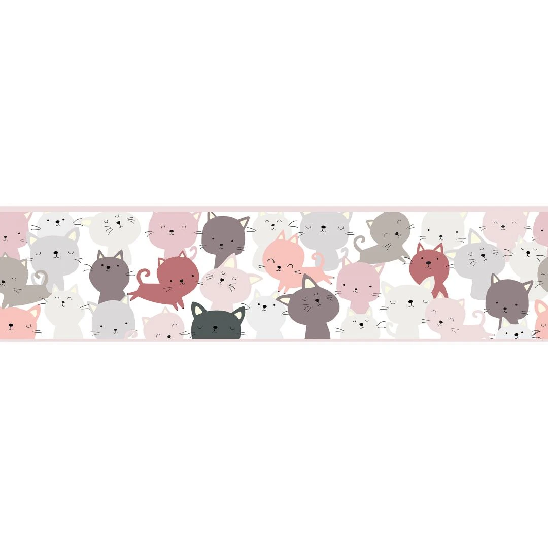 A.S. Creation A.S. Création Lovely Kids Frise Autocollante Enfant - Rosé, Gris 2 A.S. Creation A.S. Création Lovely Kids Frise Autocollante Enfant - Rosé, Gris – Image 2