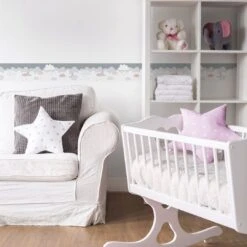 A.S. Creation A.S. Création Lovely Kids Frise Autocollante Enfant - Gris, Rosé -A.S. Creation Soldes as creation bordre lovely kids 403743 ambiente2