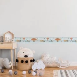 A.S. Creation A.S. Création Lovely Kids Frise Autocollante Enfant - Bleu, Orange -A.S. Creation Soldes as creation bordre lovely kids 403753 ambiente3