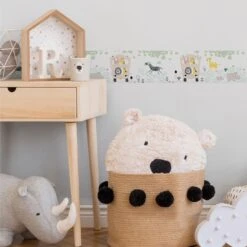 A.S. Creation A.S. Création Lovely Kids Frise Autocollante Enfant - Multicolore, Jaune -A.S. Creation Soldes as creation bordre lovely kids 403756 ambiente