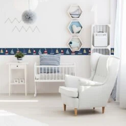 A.S. Creation A.S. Création Lovely Kids Frise Autocollante Enfant - Bleu, Rouge -A.S. Creation Soldes as creation bordre lovely kids 403757 ambiente2