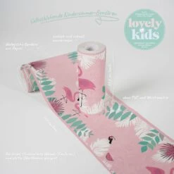 A.S. Creation A.S. Création Lovely Kids Frise Autocollante Enfant - Rosé, Vert