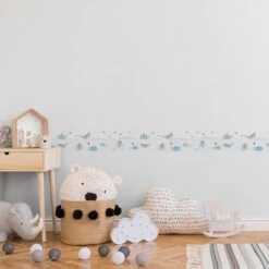 A.S. Creation A.S. Création Lovely Kids Frise Autocollante Enfant - Bleu, Gris -A.S. Creation Soldes as creation bordre lovely kids 403759 ambiente3