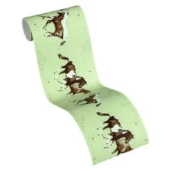 A.S. Creation A.S. Création Little Stars Papier Peint Avec Des Animaux - Papier Peint Enfant Vert, Brun