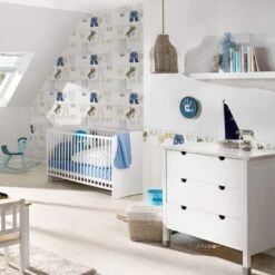 A.S. Creation A.S. Création Little Stars Papier Peint Enfant - Vert, Crème -A.S. Creation Soldes as creation borduere little stars 358462 ambiente