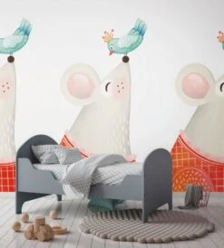 A.S. Creation Papier Peint Chambre Enfant Blanc - Papier Peint Intissé Art Pour Enfants Livingwalls - Mat Et Lisse