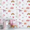 A.S. Creation Papier Peint Chambre Enfant Rose - Papier Peint Intissé Art Pour Enfants Livingwalls - Mat Et Lisse