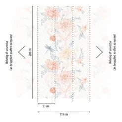 A.S. Creation Papier Peint Floral Orange - Papier Peint Intissé Fleurs Plantes Livingwalls - Mat Et Lisse -A.S. Creation Soldes as creation fototapete the wall 392011 muster