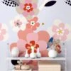 A.S. Creation Papier Peint Fleuri Rose - Papier Peint Intissé Floral Livingwalls - Mat Et Lisse