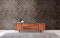 A.S. Creation Papier Peint Zébré Marron Beige - Papier Peint Intissé Art Livingwalls - Mat Et Lisse