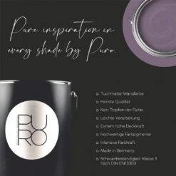 A.S. Creation Peinture Murale Premium Violet - PURO C2002 Mauve Simple -A.S. Creation Soldes as creation innen farbe dd125779 wandfarbe