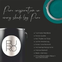 A.S. Creation Peinture Murale Premium Vert - PURO C4011 Vert émeraude -A.S. Creation Soldes as creation innen farbe dd125950 wandfarbe