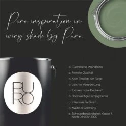 A.S. Creation Peinture Murale Premium Vert - PURO C5003 Vert Sauge -A.S. Creation Soldes as creation innen farbe dd125965 wandfarbe