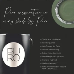 A.S. Creation Peinture Murale Premium Vert - PURO C5004 Vert Sauge -A.S. Creation Soldes as creation innen farbe dd125968 wandfarbe