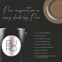 A.S. Creation Peinture Murale Premium Marron - PURO C7011 Marron Doux -A.S. Creation Soldes as creation innen farbe dd126037 wandfarbe