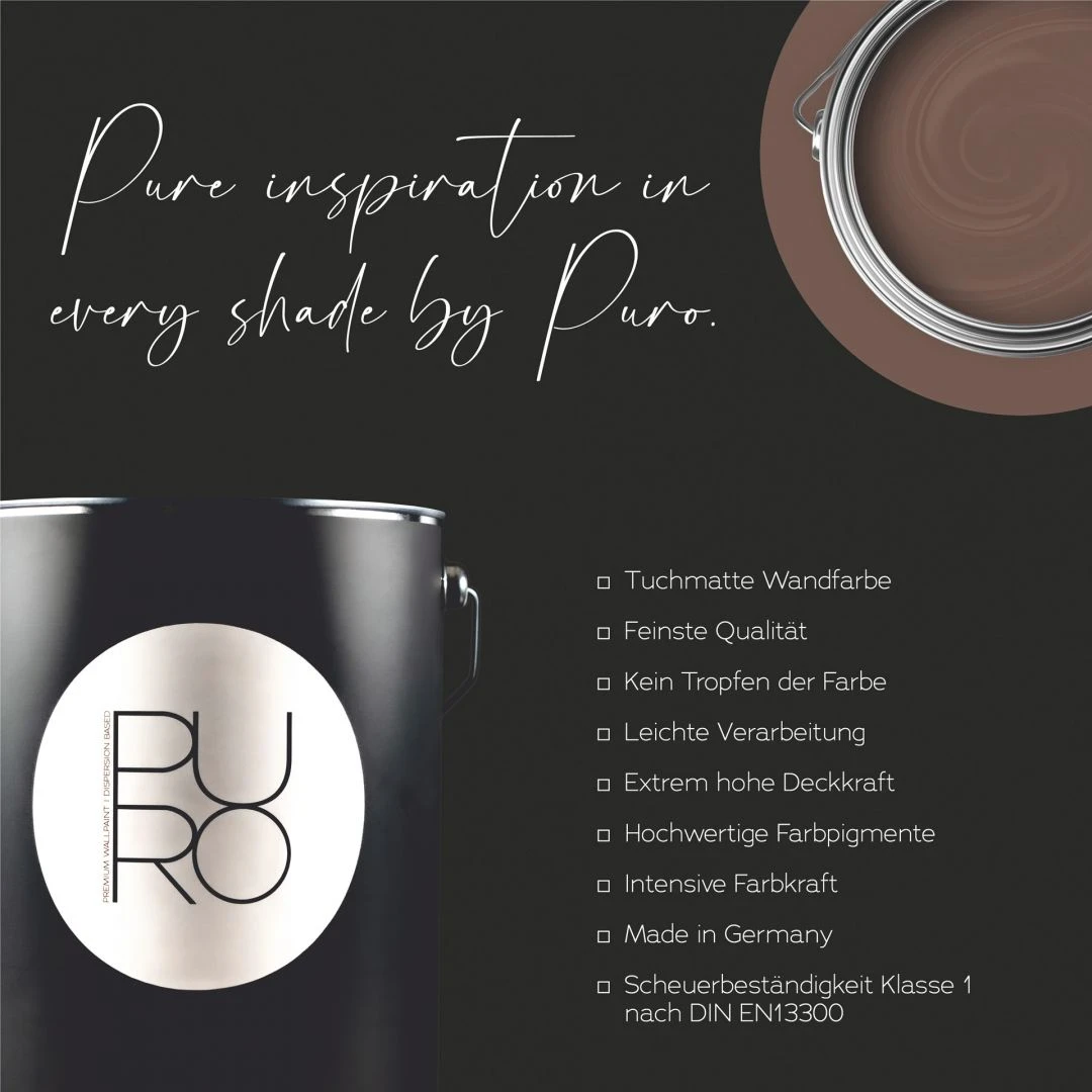 A.S. Creation Peinture Murale Premium Marron - PURO C7021 Marron Apaisant 5 A.S. Creation Peinture Murale Premium Marron - PURO C7021 Marron Apaisant – Image 5