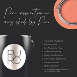 A.S. Creation Peinture Murale Premium Rose - PURO C9014 Divers Abricot -A.S. Creation Soldes as creation innen farbe dd126181 wandfarbe