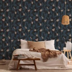 A.S. Creation Papier Peint Design Bleu Noir Beige Vintage - Papier Peint Intissé Cuisine -A.S. Creation Soldes as creation tapete antigua 390935 ambiente