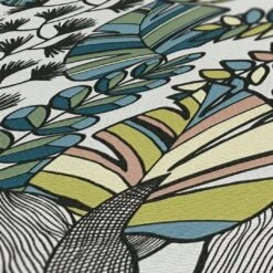 A.S. Creation Jungle Papier Peint Feuilles Plantes Vert Bleu Blanc - Modèle Papier Peint Intissé -A.S. Creation Soldes as creation tapete antigua 390951 muster1