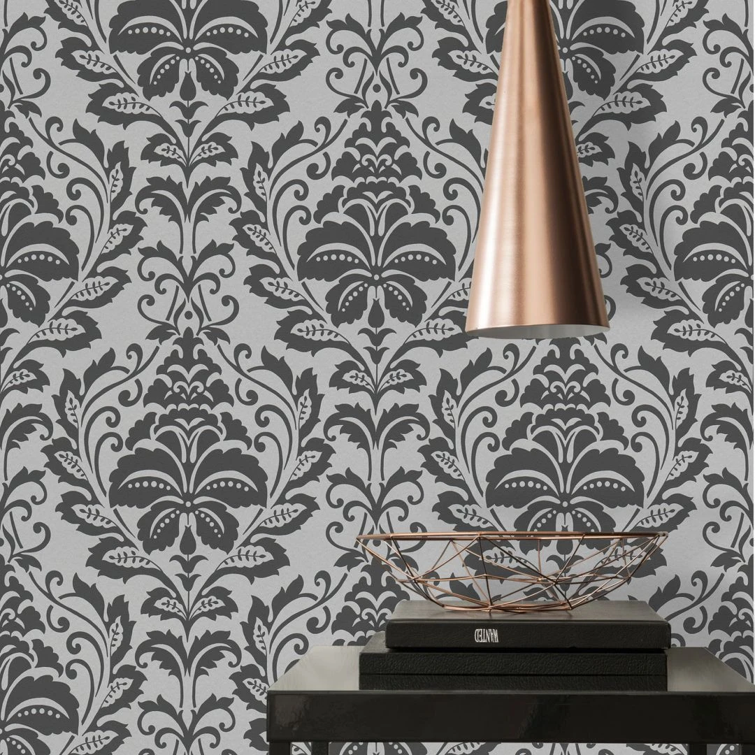 A.S. Creation A.S. Création Attractive Papier Peint Intissé Baroque - Argent 6 A.S. Creation A.S. Création Attractive Papier Peint Intissé Baroque - Argent – Image 6