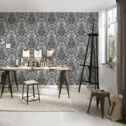 A.S. Creation A.S. Création Attractive Papier Peint Intissé Baroque - Argent 9 A.S. Creation A.S. Création Attractive Papier Peint Intissé Baroque - Argent -A.S. Creation Soldes as creation tapete attractive 369102 ambiente4