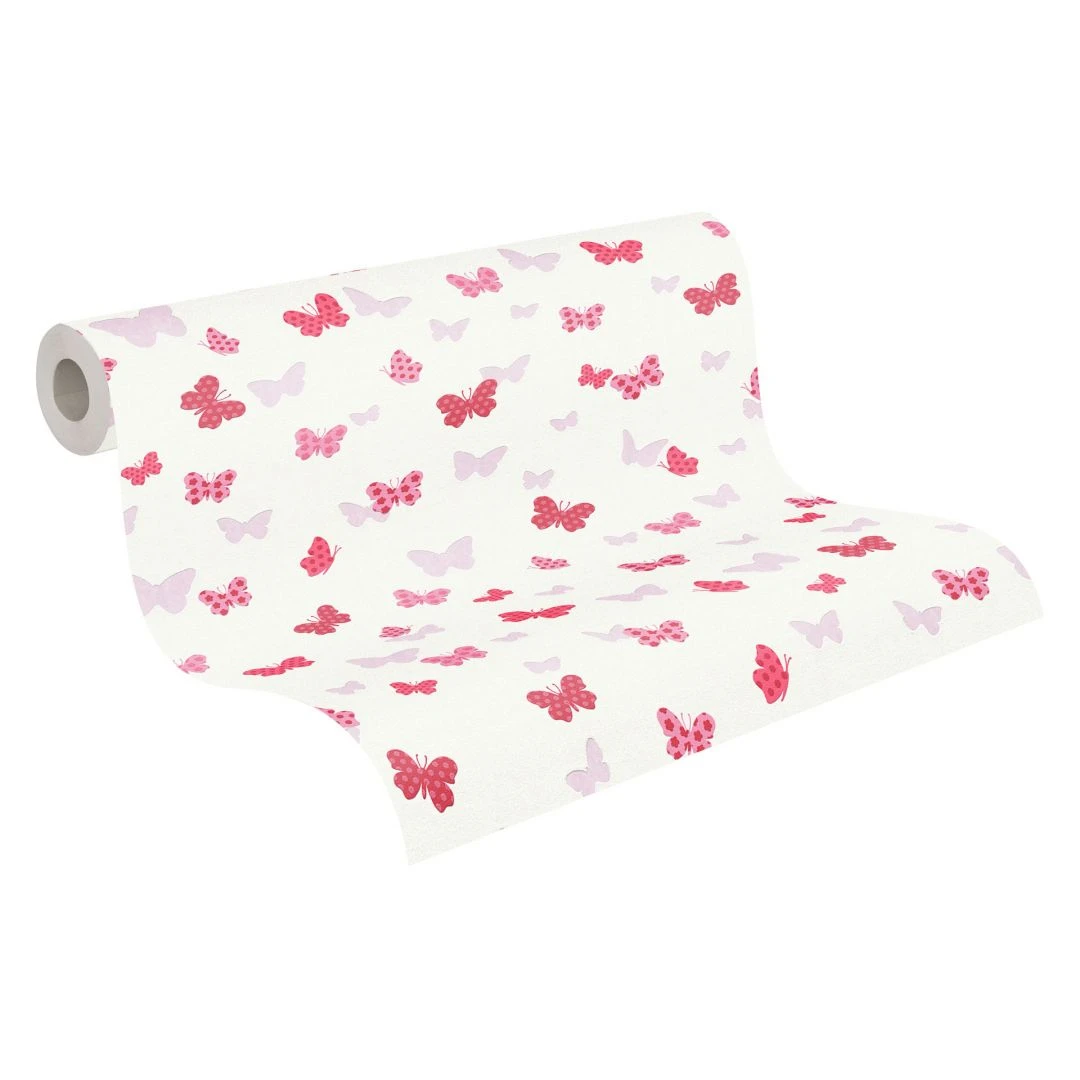 A.S. Creation A.S. Création Attractive Papier Peint Intissé Avec Des Animaux - Rosé 1 A.S. Creation A.S. Création Attractive Papier Peint Intissé Avec Des Animaux - Rosé