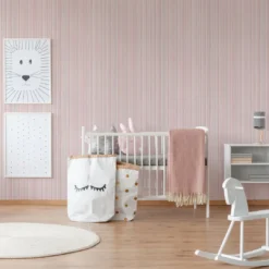 A.S. Creation A.S. Création Attractive Papier Peint Intissé à Rayures - Rosé -A.S. Creation Soldes as creation tapete attractive 378171 ambiente2