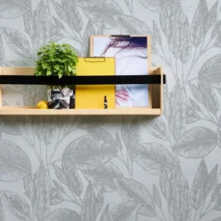 A.S. Creation A.S. Création Attractive Papier Peint Intissé Fleuris - Argent -A.S. Creation Soldes as creation tapete attractive 378362 ambiente