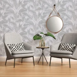 A.S. Creation A.S. Création Attractive Papier Peint Intissé Fleuris - Argent -A.S. Creation Soldes as creation tapete attractive 378362 ambiente2