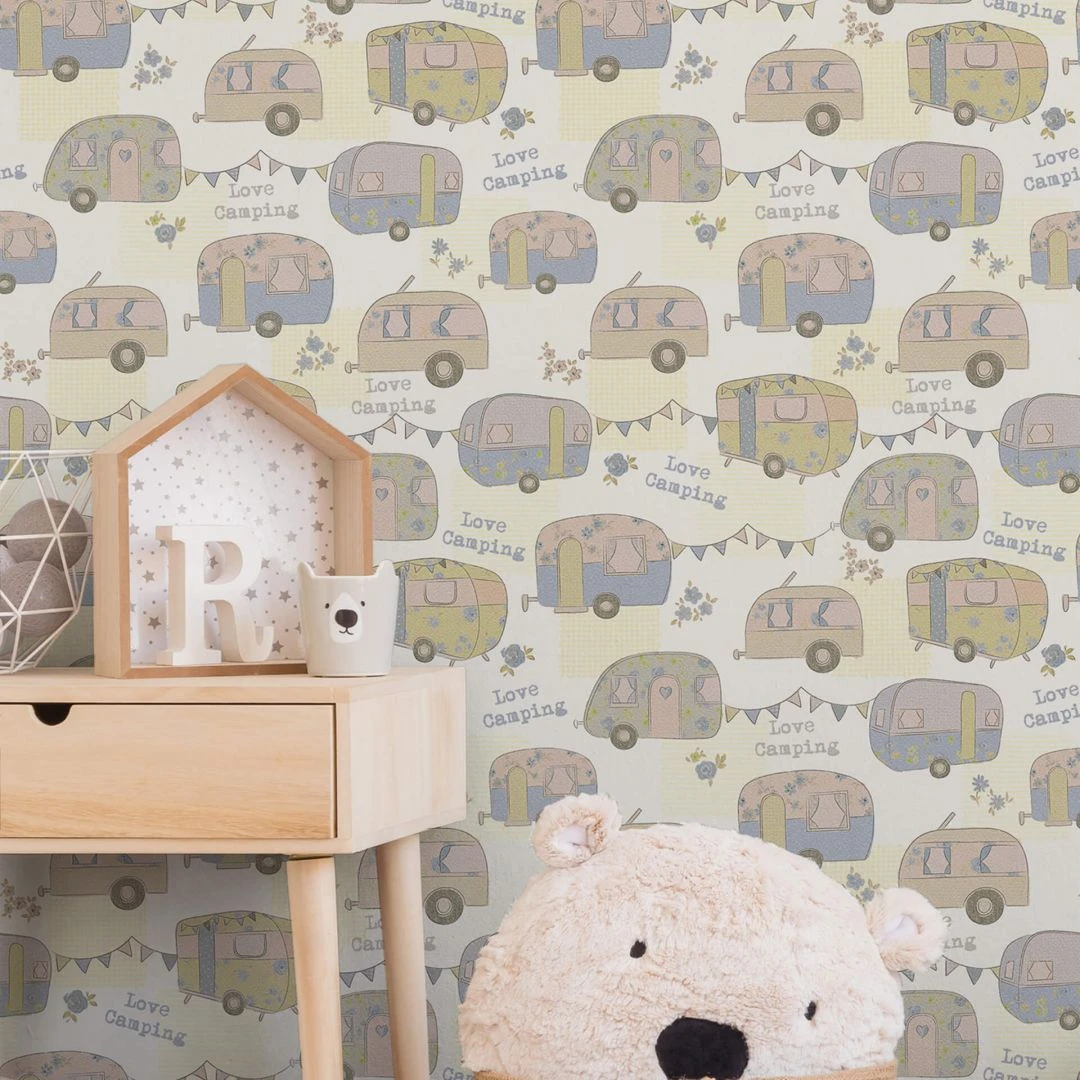 A.S. Creation A.S Créations Boys & Girls 6 Papier Peint Pour Chambre D´enfant, Bleu, Crème, Or 3 A.S. Creation A.S Créations Boys & Girls 6 Papier Peint Pour Chambre D´enfant, Bleu, Crème, Or – Image 3